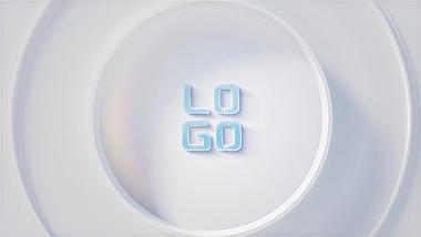 简洁光效波浪涟漪企业LOGO片头AE模板视频的预览图