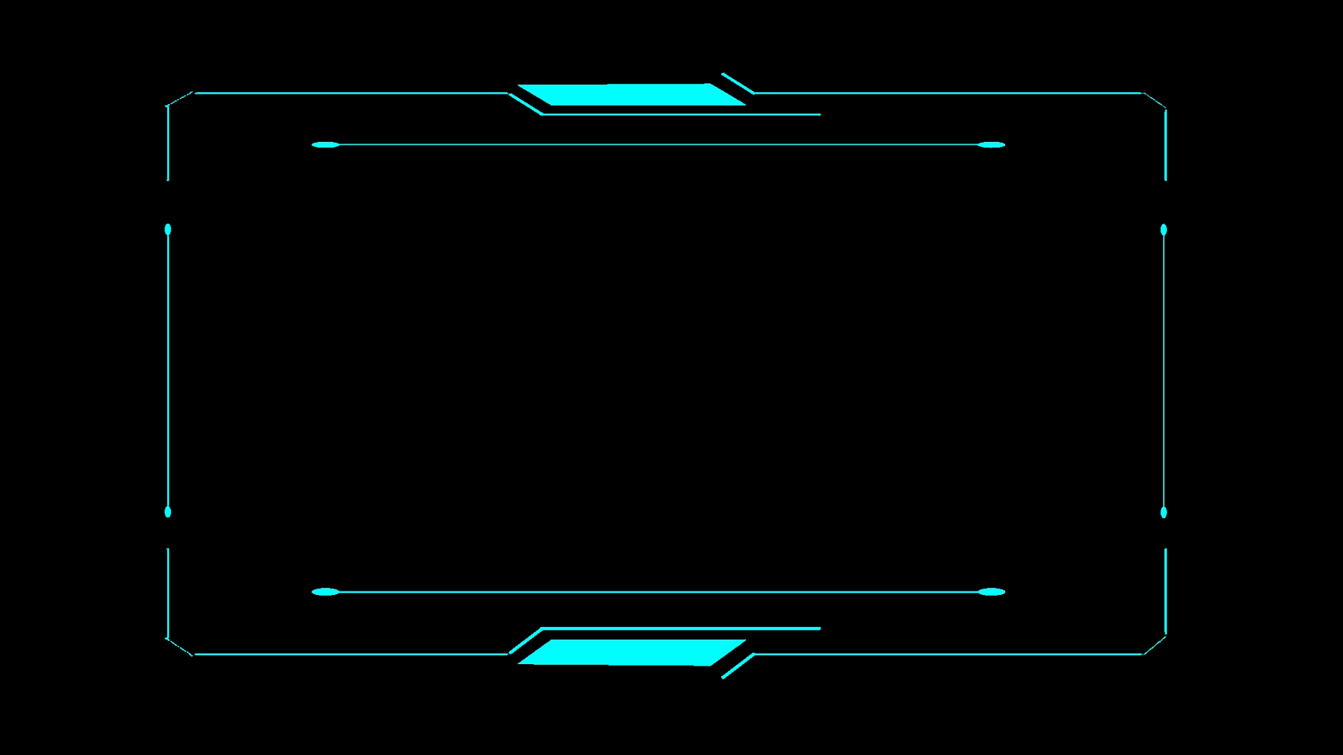 蓝色科技边框文本框元素视频边框带通道mov视频的预览图