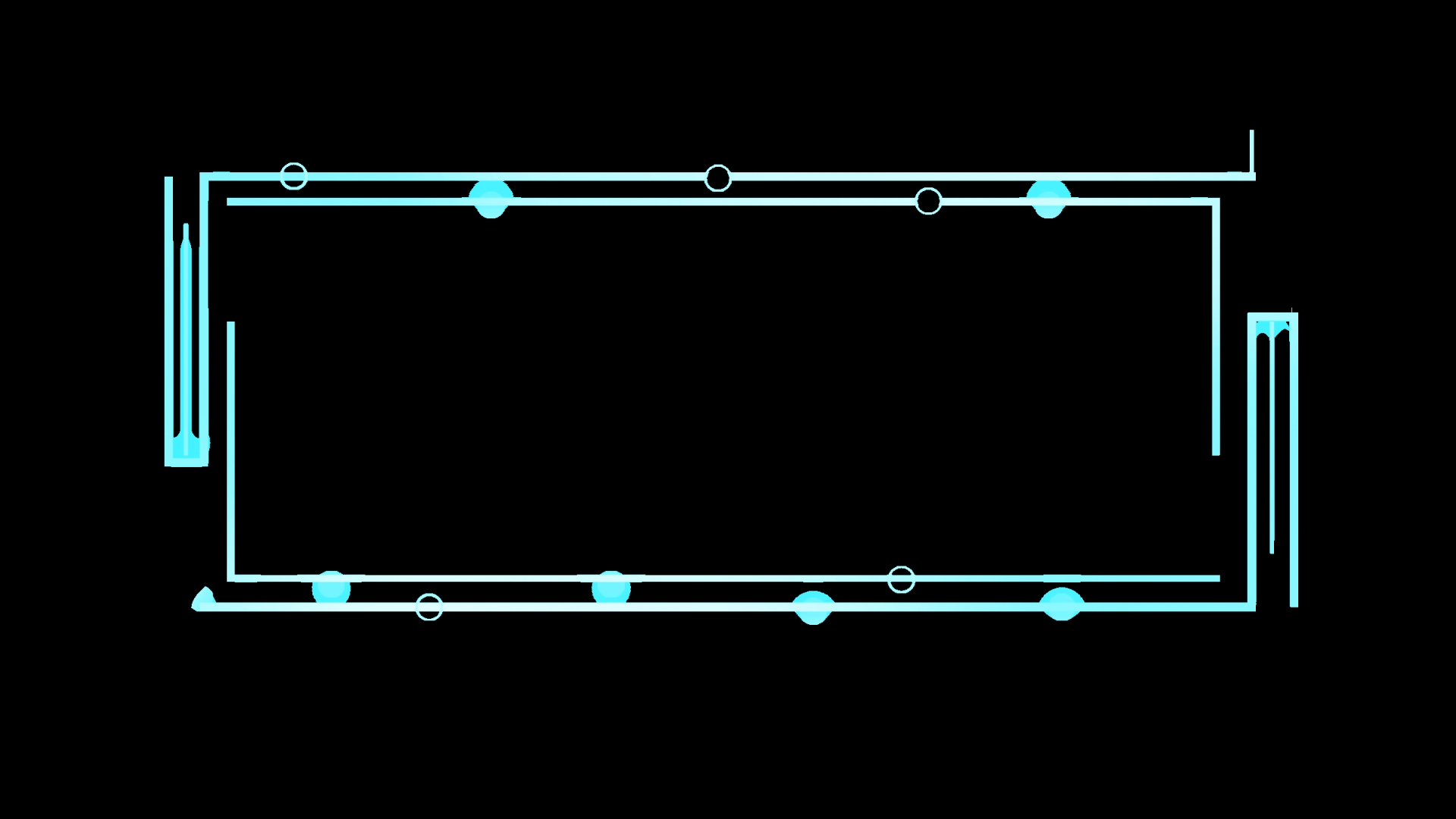 蓝色网络科技文本框线条方形边框视频边框带通道mov视频的预览图