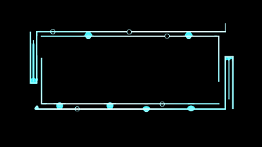 蓝色网络科技文本框线条方形边框视频边框带通道mov视频的预览图