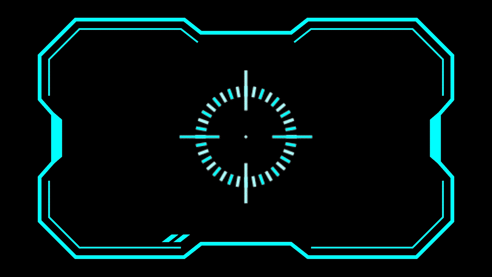 科技科幻游戏边框弹窗线条蓝色动图视频边框带通道mov视频的预览图