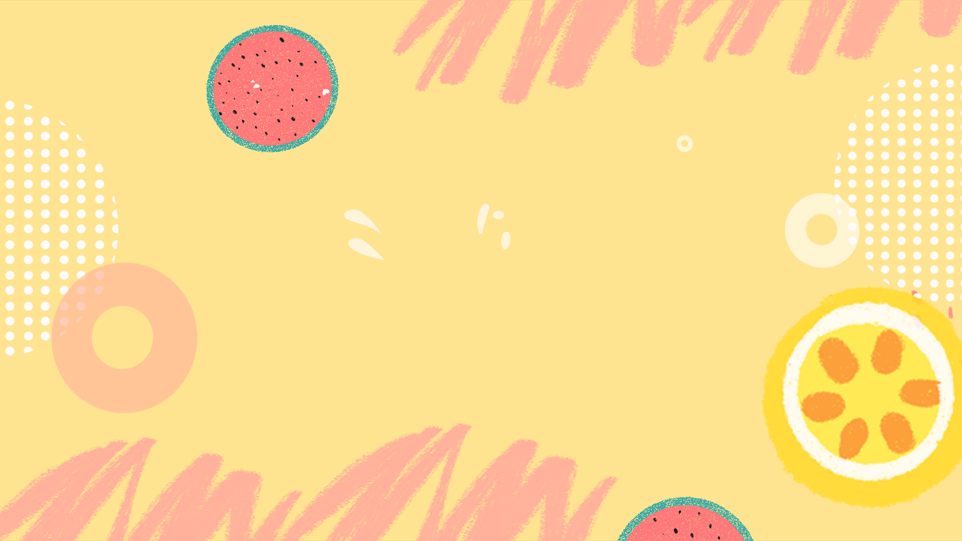 原创黄色水果夏日夏季夏天动态视频背景视频的预览图