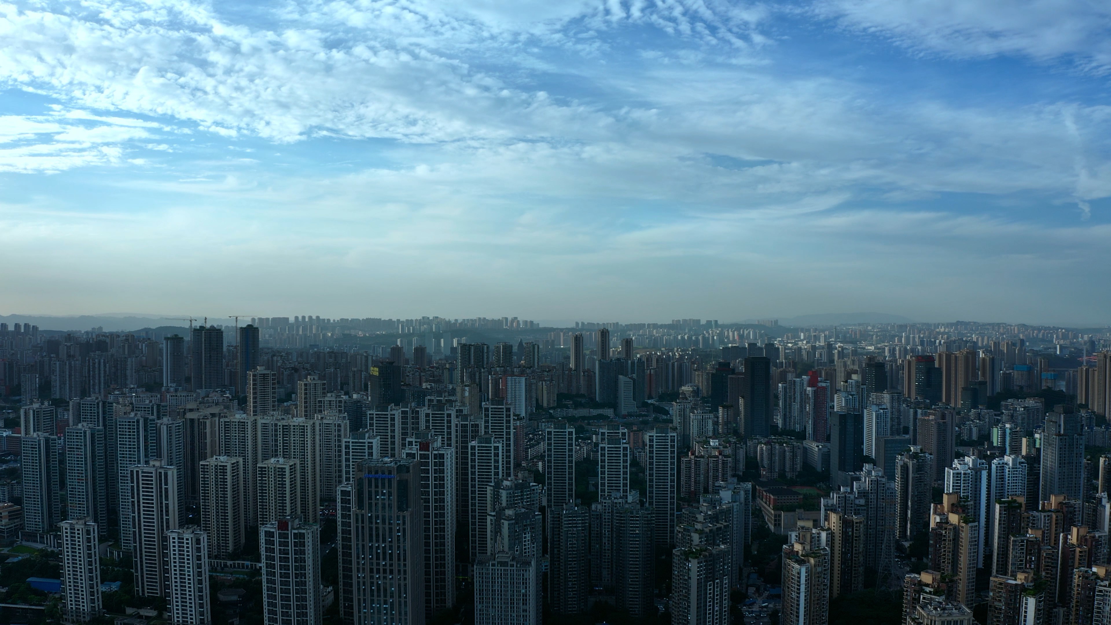 4k航拍重庆江北区高楼林立城市建设宣传视频的预览图