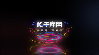 科技感光线能量logo片头ae模板视频的预览图