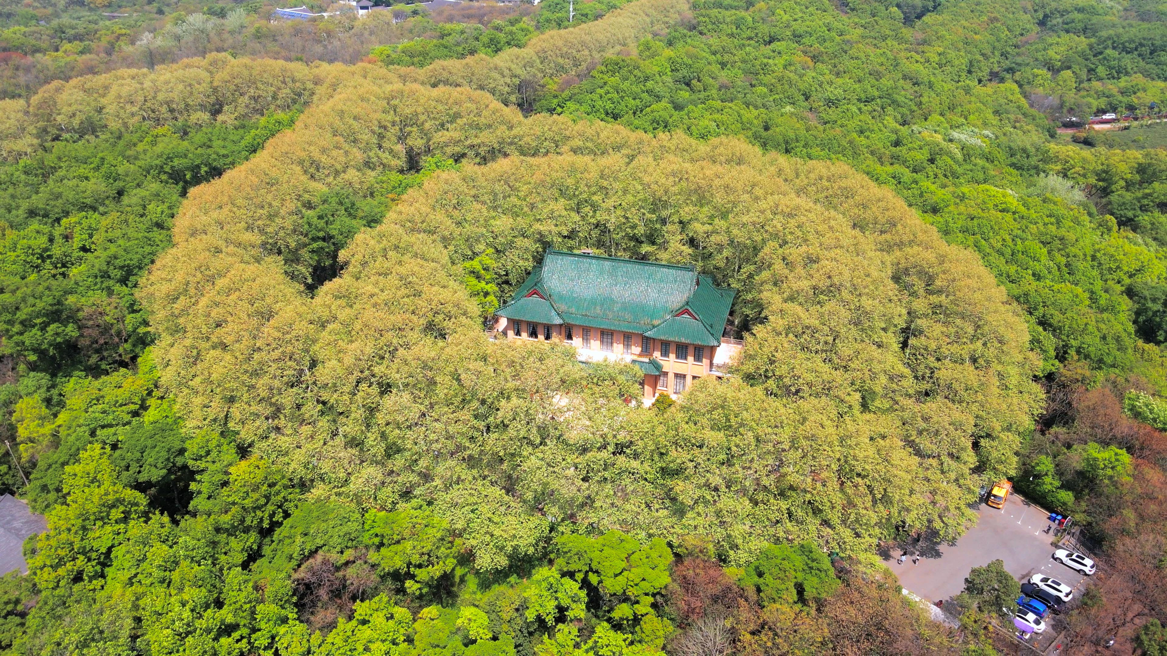 4K航拍南京地标风景中山陵美龄宫项链视频的预览图