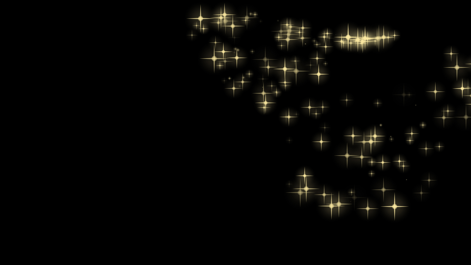鎏金金粉发光星星光效粒子移动特效视频的预览图