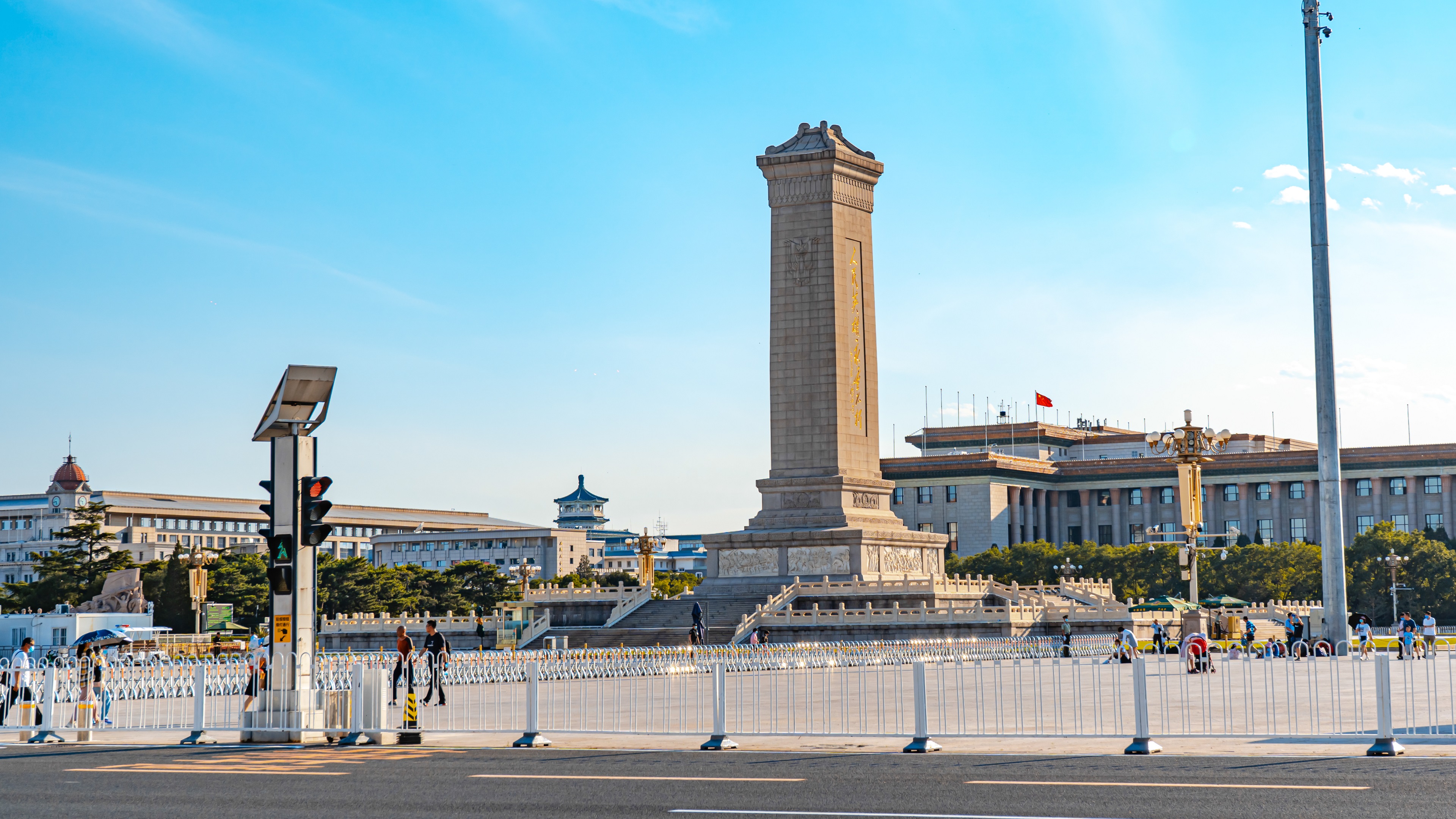 8K延时北京天安门广场人民英雄纪念碑视频的预览图