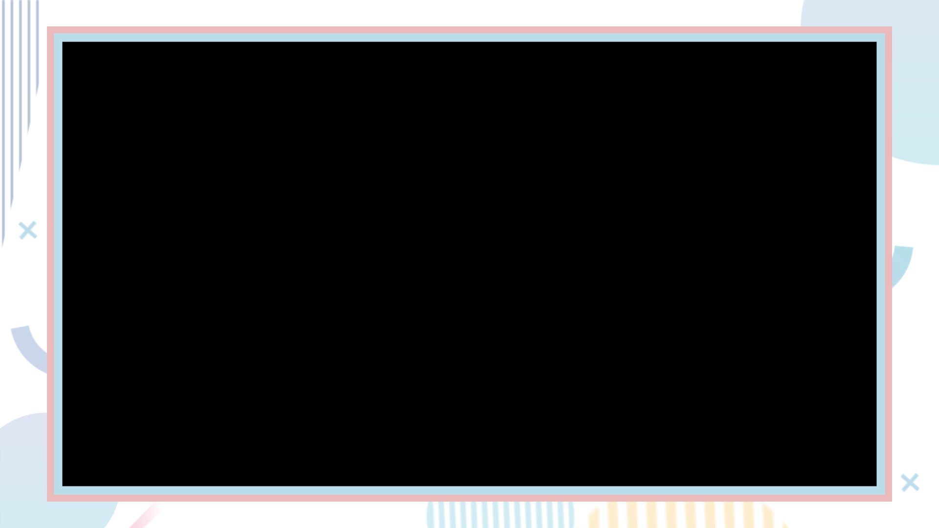 蓝粉色孟菲斯视频边框mov带通道AE素材视频的预览图