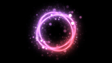 光效光圈光环粉色渐变粒子发光特效视频的预览图