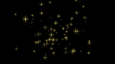 鎏金金粉发光星星光效光斑粒子特效视频的预览图