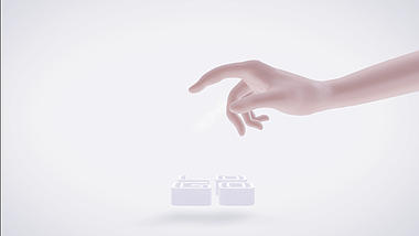 干净明亮手指触摸企业LOGO片头ae模板视频的预览图