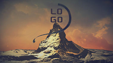 大气山脉胶片电影LOGO片头ae模板视频的预览图