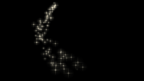 星星光线光带流光星河粒子金色光效视频的预览图