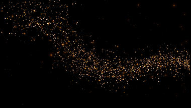 鎏金金粉发光星星光效光斑粒子漂浮闪烁特效视频的预览图