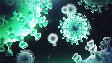 绿色病毒细菌医学元素视频背景视频的预览图