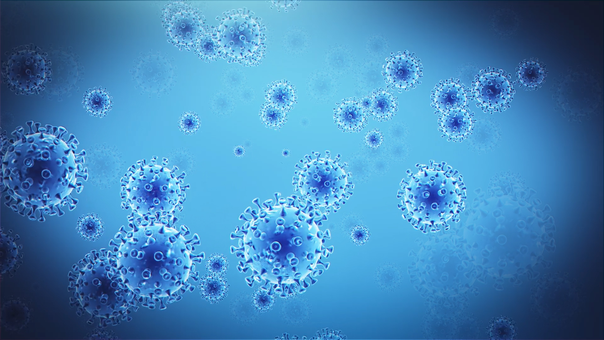 蓝色医疗科技多细菌视频素材视频的预览图
