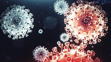 3d超多细菌球飘动医学视频背景视频的预览图