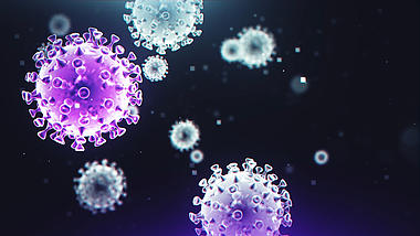 彩色3d细菌球飘动视频元素AE模板视频的预览图