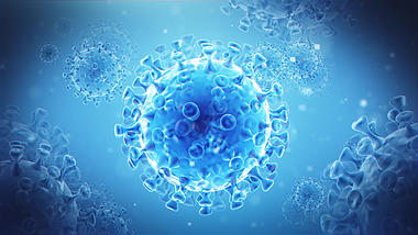 蓝色医疗科技化学细菌素材视频视频的预览图
