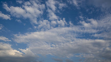4K晴朗天气多云蓝天白云风光延时空境视频的预览图