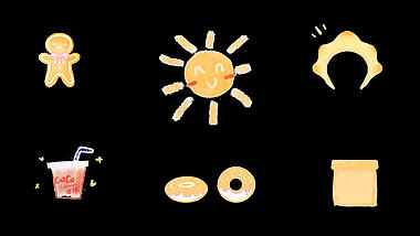 六一儿童节61婴儿孩子发饰太阳阳光mov带通道视频元素视频的预览图