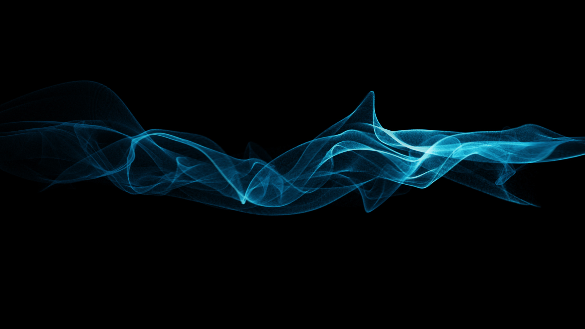 蓝色光线素材粒子波浪素材通道视频带通道MOV特效视频的预览图
