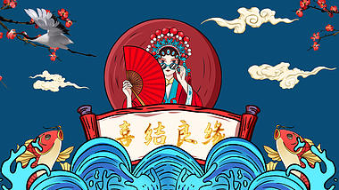 中国风新中式国潮风图文ae模板视频的预览图