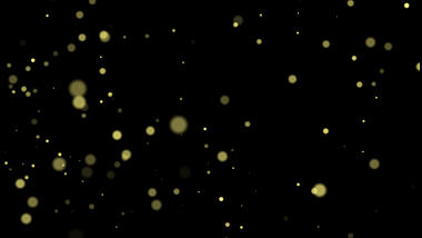 鎏金金粉发光闪烁的粒子光效漂浮物特效视频的预览图