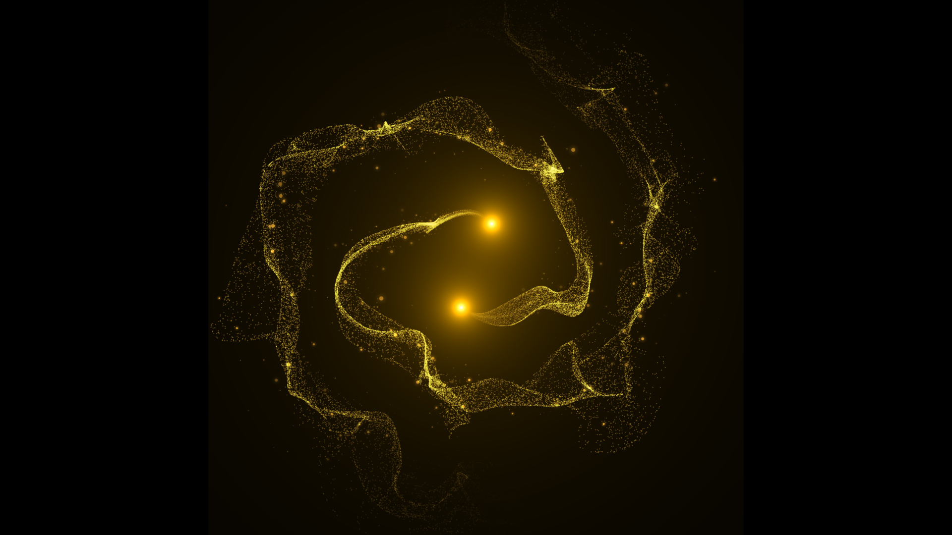 金色旋转撞击飘动闪烁的粒子游戏光效带通道mov素材视频的预览图