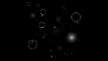 星光星星闪亮气泡光效漂浮卡通白色特效视频的预览图