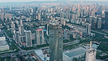 4k航拍重庆光电园商务大楼城市建设视频的预览图