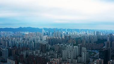 4k航拍重庆城市密集高楼高层建筑城市建设视频的预览图