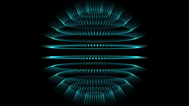 蓝色科技感发光球粒子线条特效视频的预览图