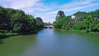 5.4k桂林山水两江四湖木龙湖旅游景区视频的预览图
