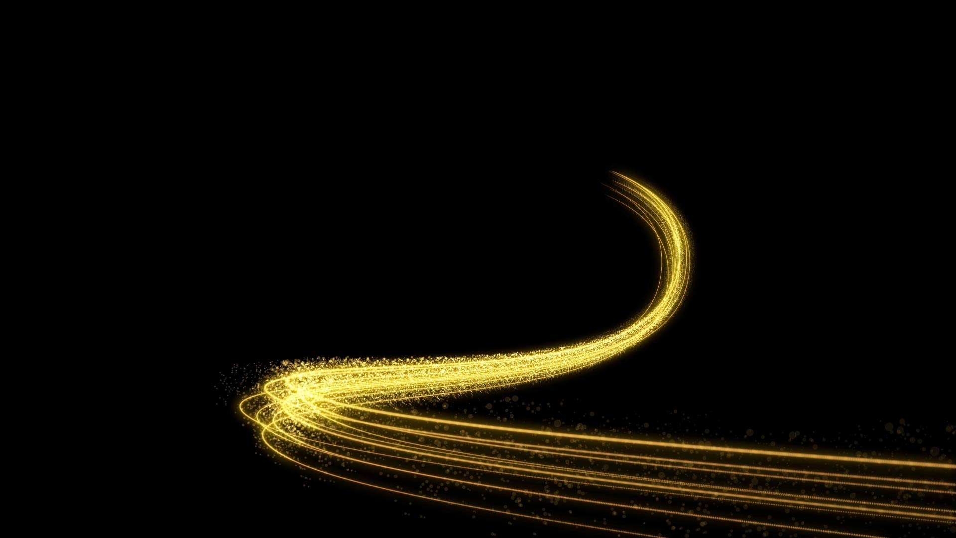 金色线条运动MOV通道视频特效视频的预览图