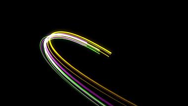 彩色线条粒子运动MOV通道视频特效视频的预览图
