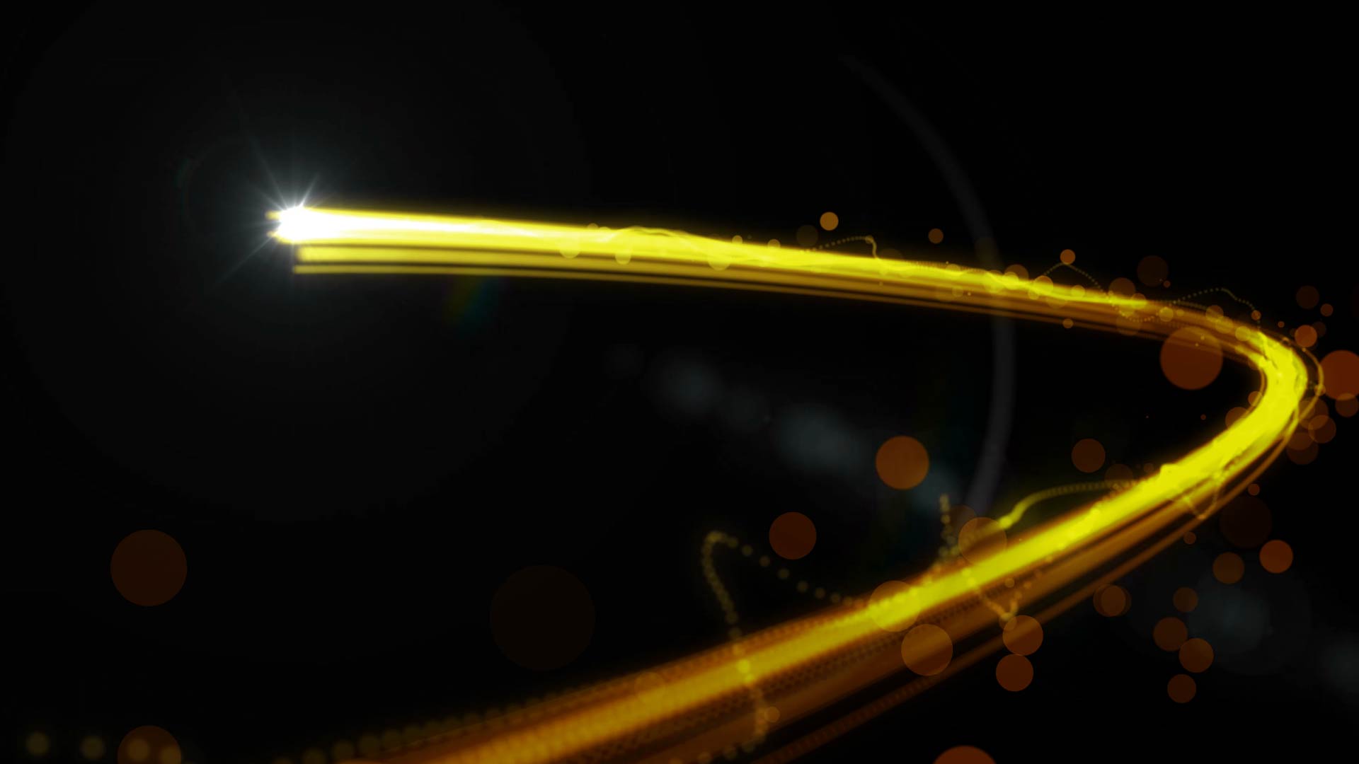 金色粒子线条光效运动MOV通道视频特效视频的预览图