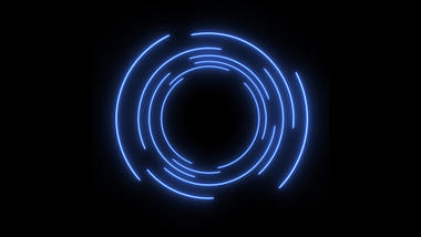 发光蓝色科技圈圆圈转圈光效带通道mov素材视频的预览图