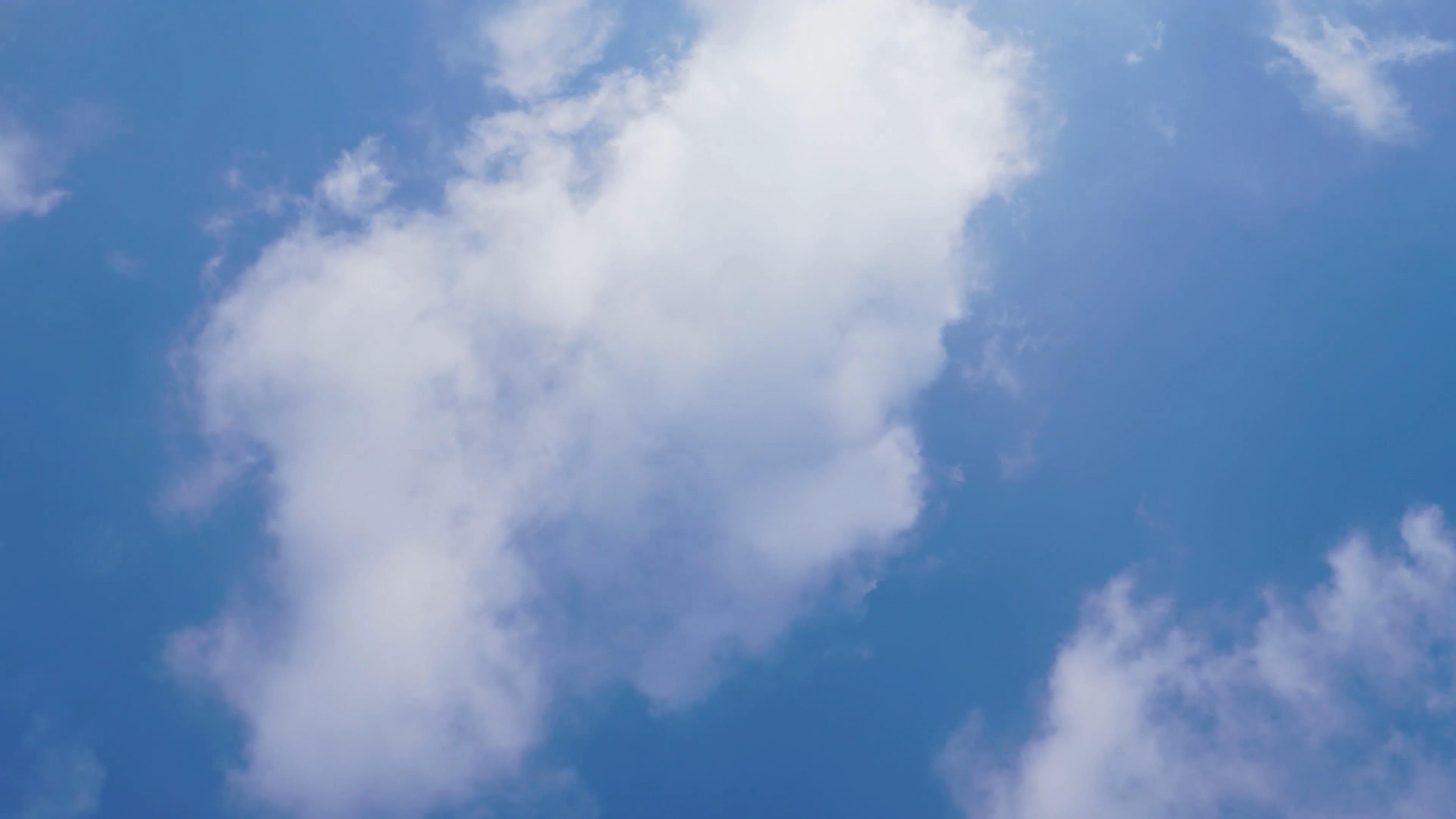4K夏季天空蓝天白云视频素材蓝天白云云朵延时视频的预览图