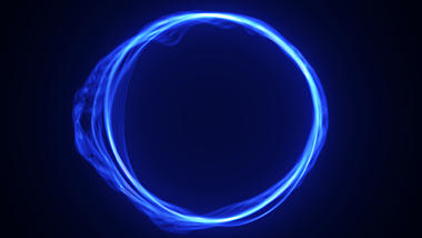 蓝色暗色背景语音助手科技光圈带通道mov素材视频的预览图