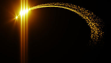 光线金色粒子MOV通道视频特效视频的预览图
