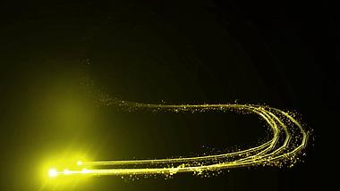 金色光点光效粒子运动MOV通道视频特效视频的预览图