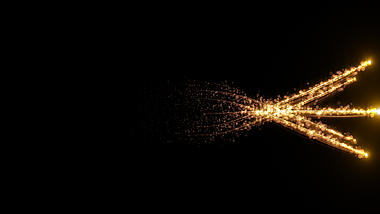 金色光线粒子透明通道MOV视频特效视频的预览图