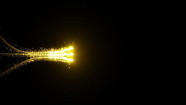 金色粒子光线运动MOV通道视频特效视频的预览图