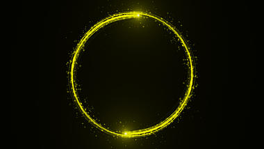 金色光线圆圈运动透明通道MOV视频特效视频的预览图