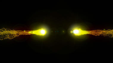 金色光线运动粒子透明通道MOV视频特效视频的预览图