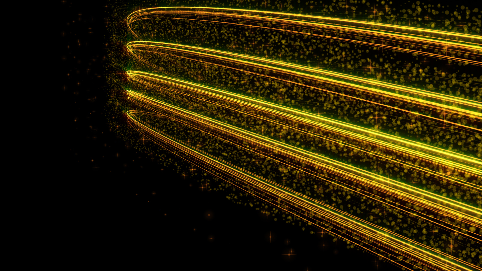 金色线条光效粒子通道视频MOV通道视频特效视频的预览图