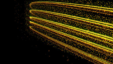 金色线条光效粒子通道视频MOV通道视频特效视频的预览图