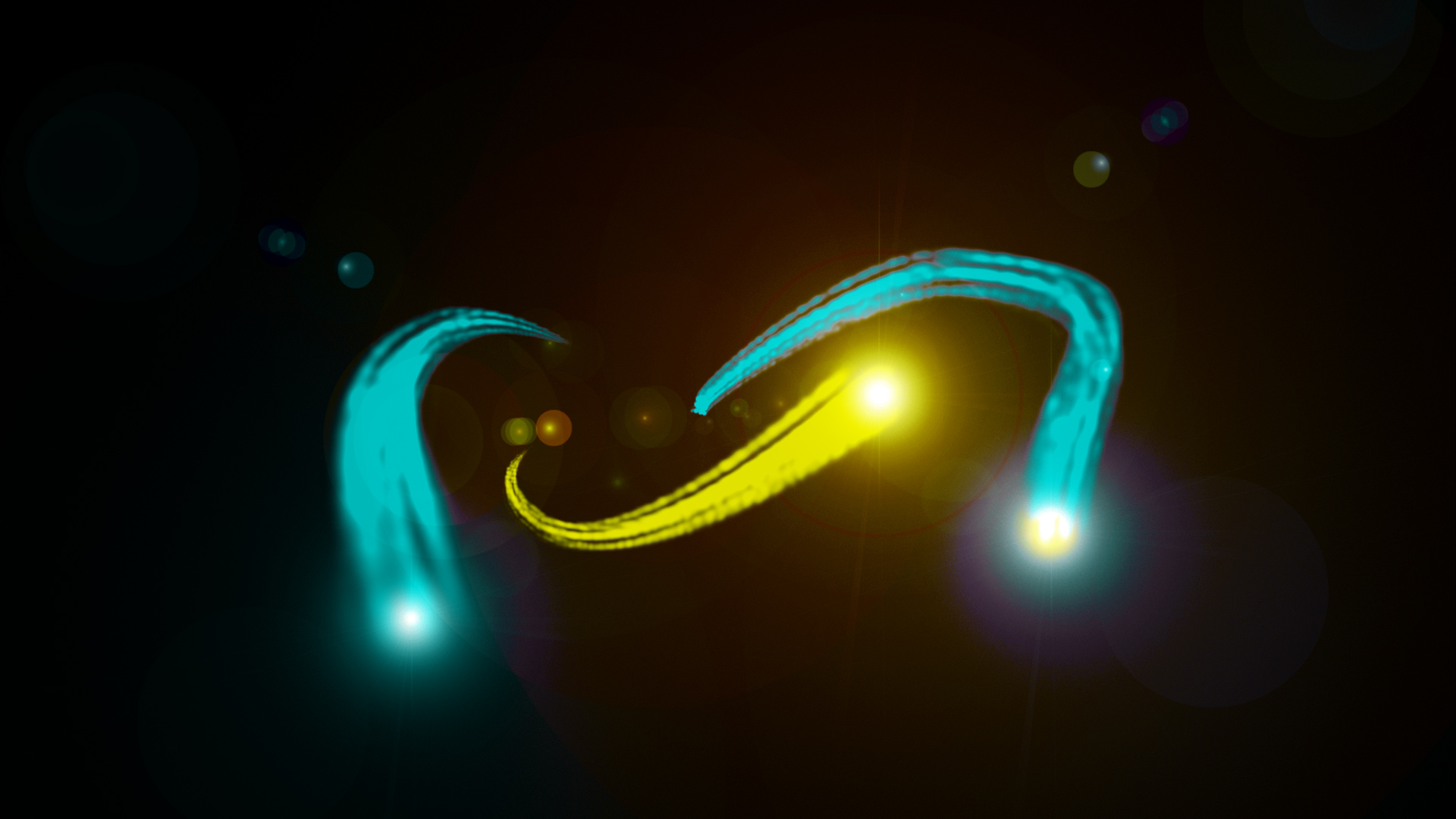 三条光线粒子透明通道MOV视频特效视频的预览图