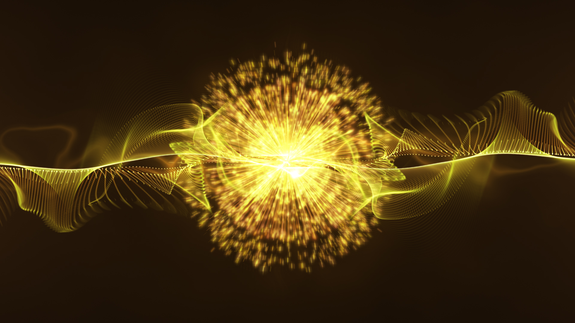 金色光线烟花粒子运动MOV通道视频特效视频的预览图